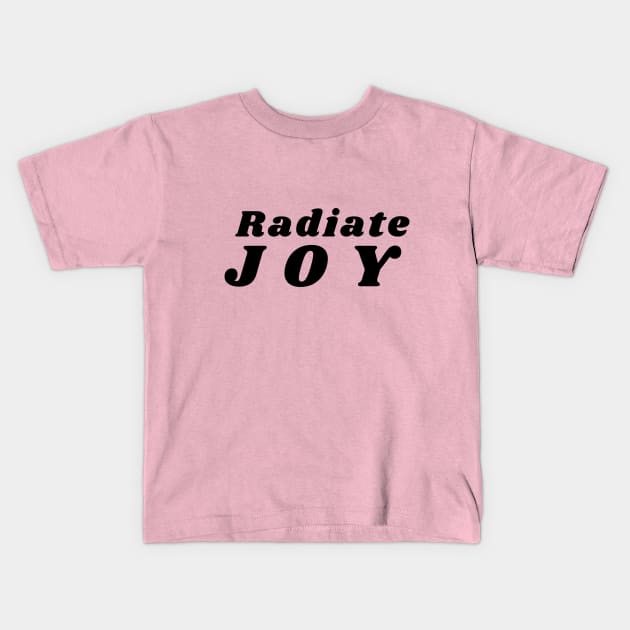 Radiate Joy Kids T-Shirt by Rebecca Abraxas - Brilliant Possibili Tees